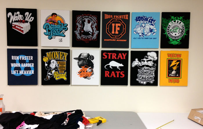 t-shirt-wall-display