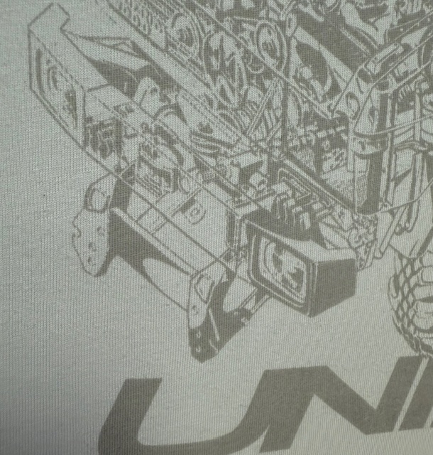 reduced plastisol tone print